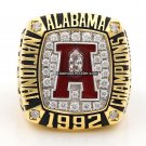 1992 Alabama Crimson Tide National Championship Ring