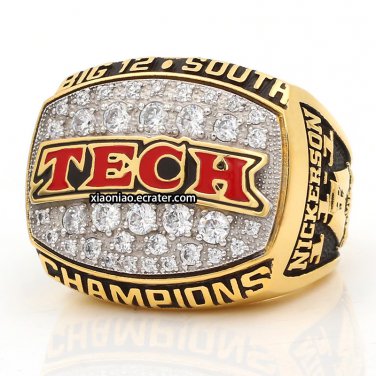 2008 Texas Tech Red Raiders Big 12 Championship Ring