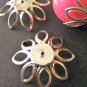 Spike Flower 22mm Bead Caps Silver Tone Finish