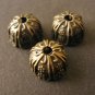 Floral Bead Caps 9x6mm Antique Bronze Findings