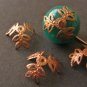 Flower Bead Caps 12mm - 15mm Antique Copper