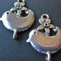 Flower Bird Connector 17x22mm Antique Silver