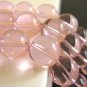 Transparent Pink 10mm Round Glass Beads