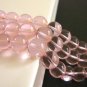 Transparent Pink 10mm Round Glass Beads