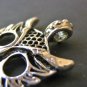 Owl Face Charm 25x24mm Antique Silver Finish Pendants