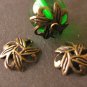 Antique Bronze 10mm Leaf Bead Caps