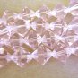 Transparent Pink 12mm Bicone Glass Beads