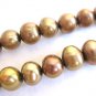 Cinammon Brown 6mm Potato Freshwater Pearls Beads