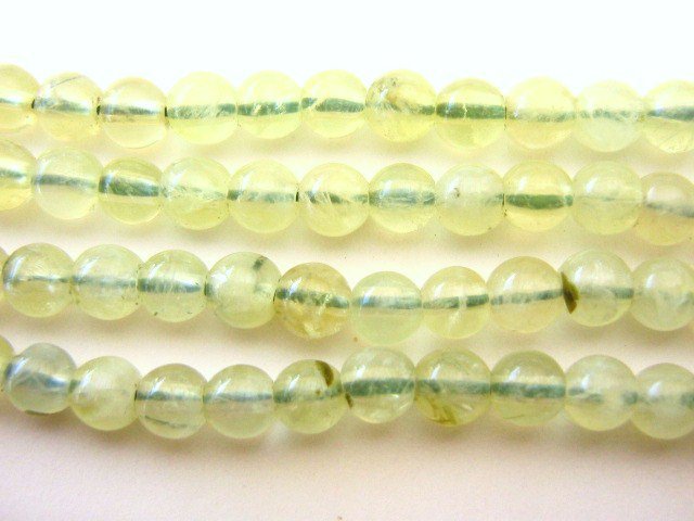 Prehnite 6mm Round Gemstone Beads