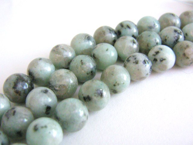 Seasame Jasper Beads 10mm Round Kiwi Jasper Gemstone