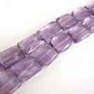 Amethyst Gemstone Beads 9x12mm Rectangle Purple Stone