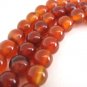 Carnelian Gemstone Beads 6mm Round Burnt Orange
