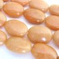 Red Aventurine Gemstone Beads 13x18mm Flat Oval
