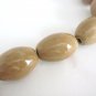 Honey Brown 18x14mm Oval Porcelain Beads