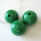 20mm Round Green Acrylic Beads Bubblegum
