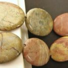 Rainbow Jasper 26x36mm Flat Oval Gemstone Beads