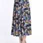 Skirt Women Waist Elastic Stretch Pleated Maxi Long Dress Skater Flared F324