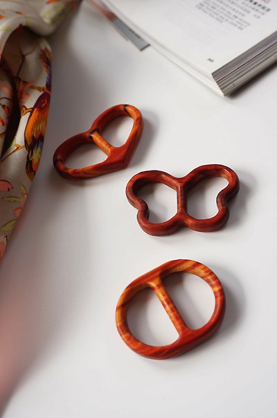 2 Pieces Ebony Scarf Ring Scarf Clip Scarf Slides for your Hermes