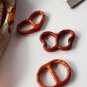 2 Pieces Ebony Scarf Ring Scarf Clip Scarf Slides for your Hermes