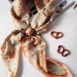 2 Pieces Ebony Scarf Ring Scarf Clip Scarf Slides for your Hermes