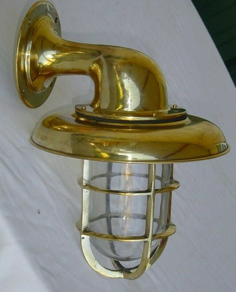 Vintage marine brass ship passage Nautical light _ 218