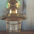Vintage Marine Brass Ship Nautical Wall Passageway Light With Cap 5 piece