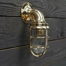 Brass Swan Neck 90 Degree Passage Wall Light – Large Set of 5 Pic