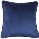 McAlister Textiles Matt Navy Blue Velvet Cushion Cover - 16" Size