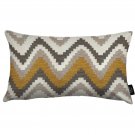 McAlister Textiles Navajo Mustard Yellow + Grey Cushion Cover - 16" Size