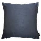McAlister Textiles Rocco Contrast Faux Silk Light + Navy Blue Cushion Cover - 16" Size