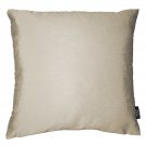 McAlister Textiles Rocco Contrast Faux Silk Natural + Bronze Cushion Cover - 16" Size