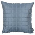 McAlister Textiles Rocco Square Quilted Wedgewood Blue Silk Cushion Cover - 16" Size