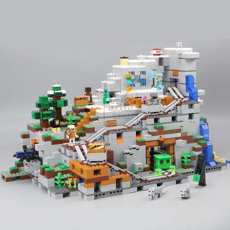 Lepin Minecraft The Mountain Cave - Free Shipping