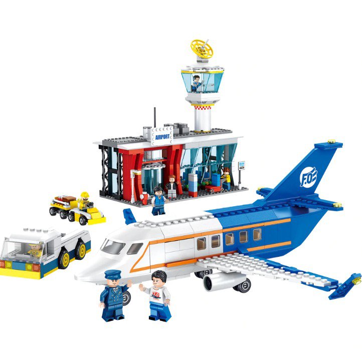 Lepin City Series Airport Passenger Terminal Building Blocks Toys