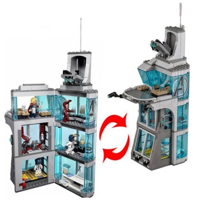 Marvel Super Heroes Attack on Avengers Tower Lepin Building Blocks set
