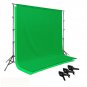 Complete Set 9x15 ft Green key Backdrop Digital Video Ready Screen and Stand