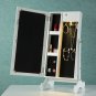 Makeup Mirrored Jewelry Cabinet Free Standing Jewelry Armoire Vanity sized Tilt