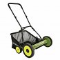 Sun Joe MJ500M Manual Adjustable Reel Mower w/ Grass Catcher | 16 inch