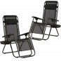 Zero Gravity Chairs Lounge Patio Pair of 2 Outdoor Yard Beach Summer Gear