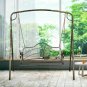 Iron Hanging Patio Porch Swing With Chain Chair Bench Seat Outdoor Deck Backyard