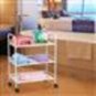 Rolling Trolley Cart 3 Shelves Hair Beauty Salon Spa Storage Equipment Organizer