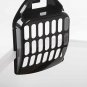 IRIS Open-Top Cat Litter Box with Shield and Scoop, Black
