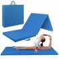 Zeny 6' x 2' x 2" Tri-Fold Gymnastics Gym Folding Exercise Aerobics Mats Blue St