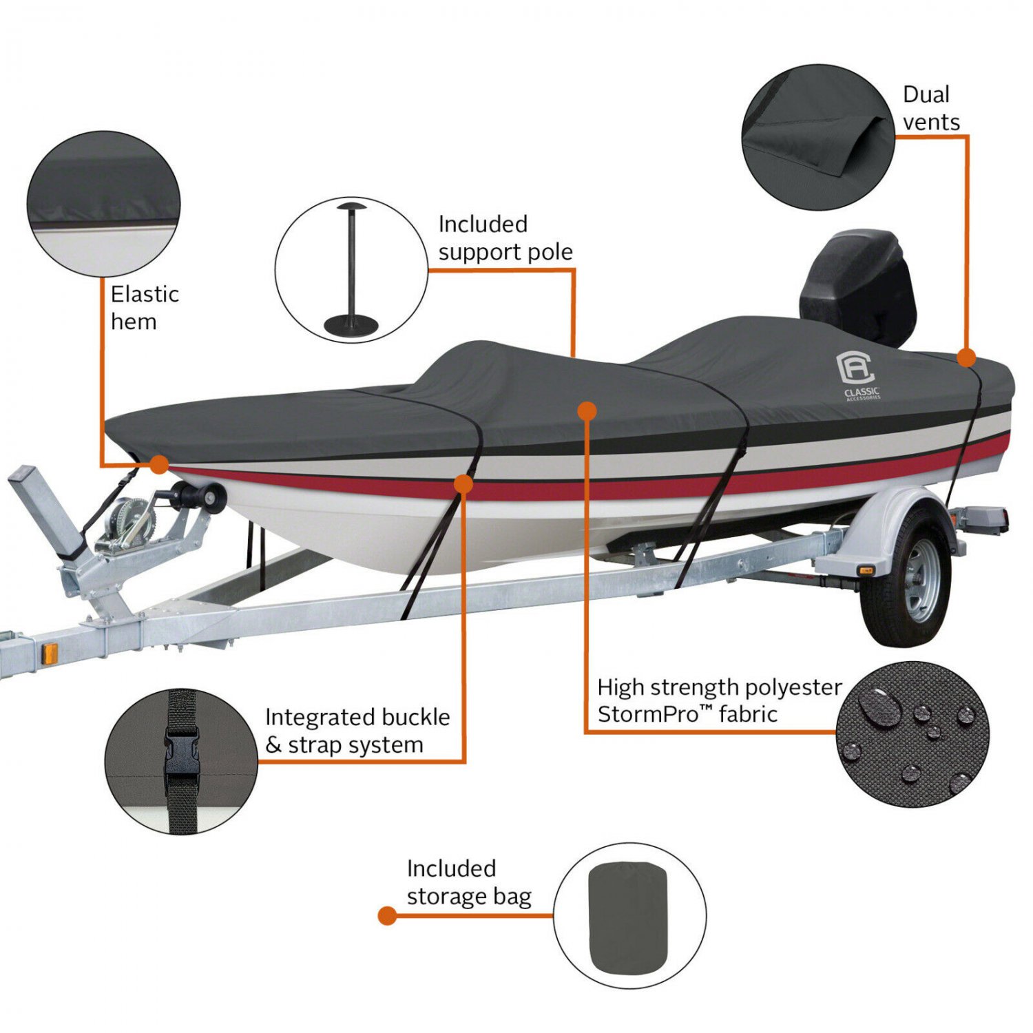 Classic Accessories StormPro Boat Storage Cover