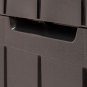 71 Gallon Outdoor Storage Deck Box, Espresso Brown Waterproof