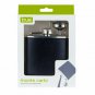 Dad Novelty Flask, Black Faux Leather Insulated Unique Vintage Liquor Flask
