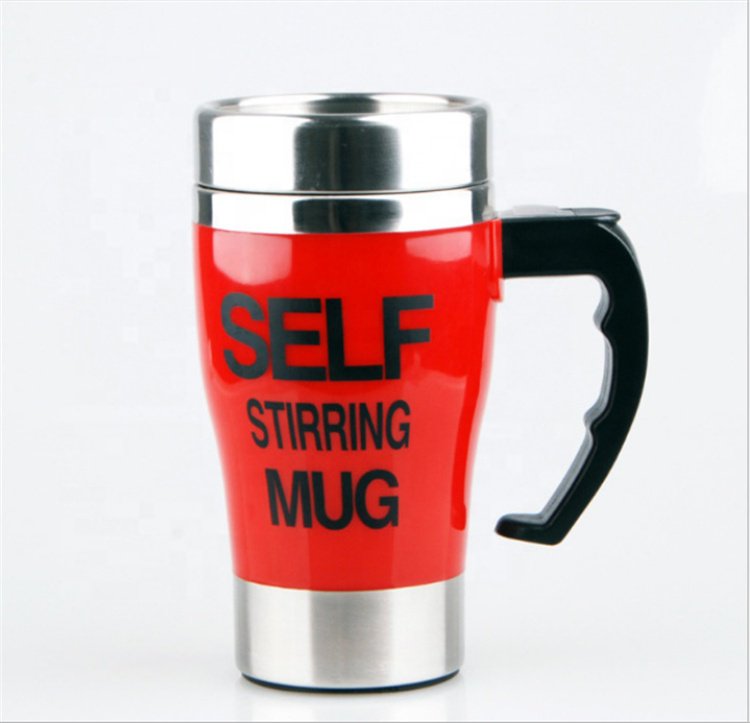 Angels Den Self Stirring Coffee Travel Mug Electric Red