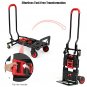 2 in 1 Folding Hand Truck Dolly Cart Multi-position Heavy Duty