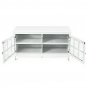 50" TV Stand Modern Wood Storage Console with 2 Doors