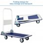 330 lbs Platform Cart Dolly Foldable Warehouse Push Hand Truck